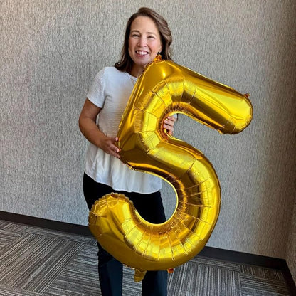 40 Inch Gold Number 7 Balloon Birthday Party Decorations - Image 9