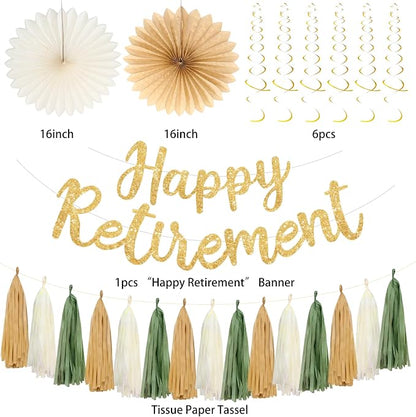 Roetyce Retirement Party Decorations Women Men, Sage Green Legend Has Retired - Image 7