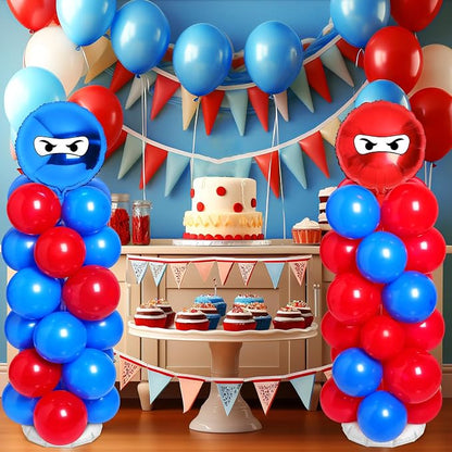 Arrowbash 2 Sets Ninja Party Decorations Ninja Adjustable Balloon Column Stand - Image 6