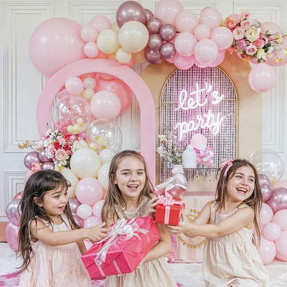 Pink and White Balloon Arch Kit, Boho Balloon Garland - Image 6