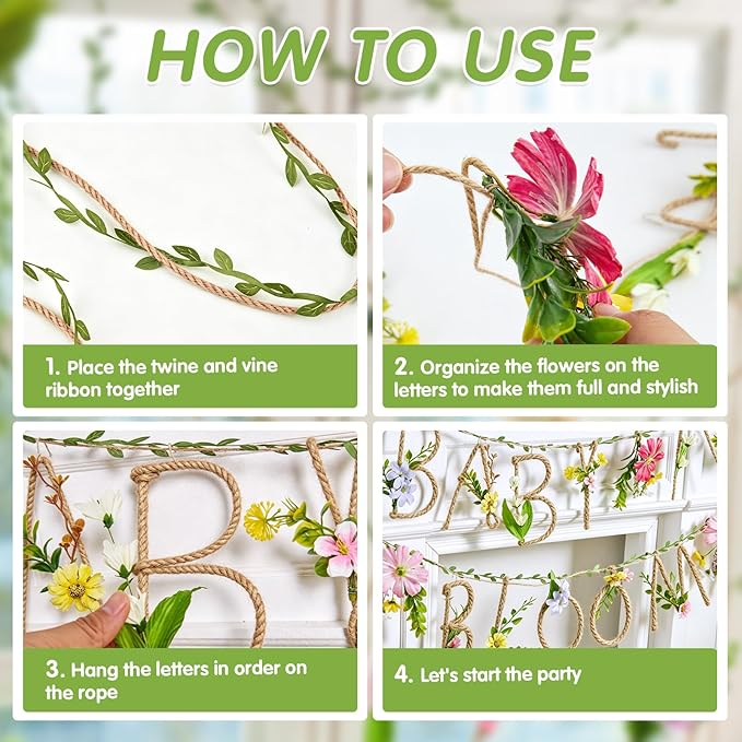 Baby in Bloom Banner, for Baby Shower decorations, Wildflower Butterflies Baby - Image 4