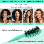 Curly Hair Brush Candybrush Curl Defining Brush for Detangling Shaping and Defining Curls for Women, Men, Wet & Dry Hair (Green Pink)