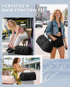 Gym Bag Womens,Travel Duffel Carry on Bag Sport Tote Bag Weekend Overnight Bag