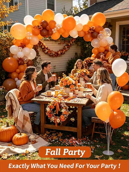 Orange Balloons 125 Pcs Different Sizes 18 12 10 5 Inch Orange Latex Balloon - Image 7