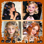 36Pcs Orange Mini Bow Hair Clips Y2K Star Metal Hair Barrettes Christmas Non Slip Water Drop Hair Clips Small Ribbon Hair Bows Cute Snap Bowknot Hair Claw Clips Accessories for Women Girls