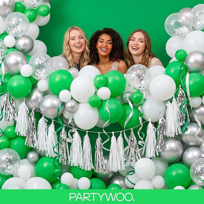 PartyWoo Green Balloons 100pcs Different Sizes of 36 18 12 10 5 Inch | Balloons - Image 5