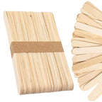 Curacoro Waxing Spatula Sticks 50 Pcs – Natural Birch Wood for Eyebrow, Lip, Nose & Body Hair Removal – Esthetician Supplies for Spa & Home Use (Medium Size)