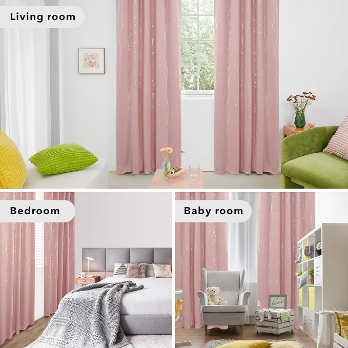 Deconovo Blackout Back Tab Curtains - Image 7