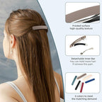 12PCS Hair Barrettes for Women, 6 Colors Thick Medium Hair Barrette Clips, Flat Hair Pins Strong Hold Vintage Hair Clips, French Hair Barrette Clip for Women Girls