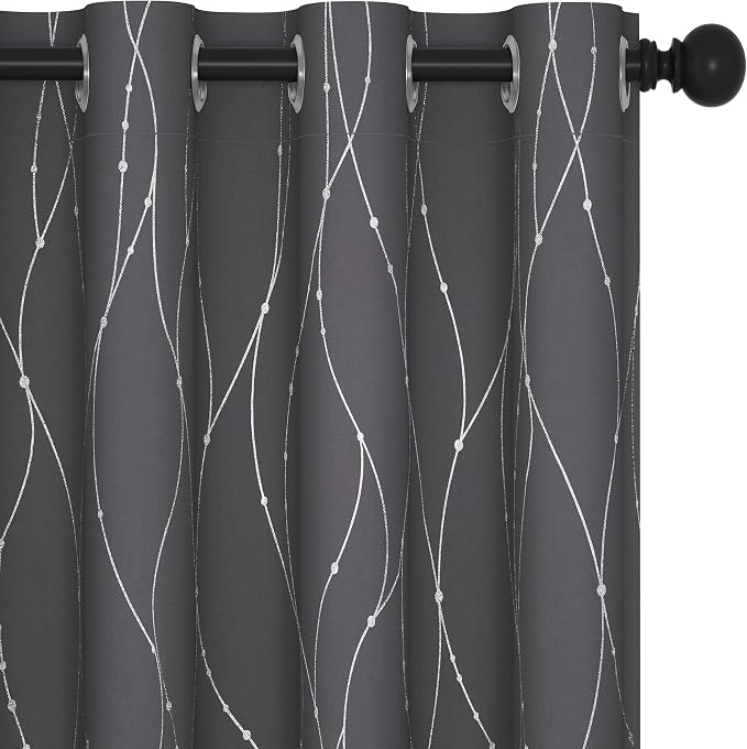 Deconovo Living Room Curtains 54 Inches Long, Thermal Insulated, Room Darkening by Unknown