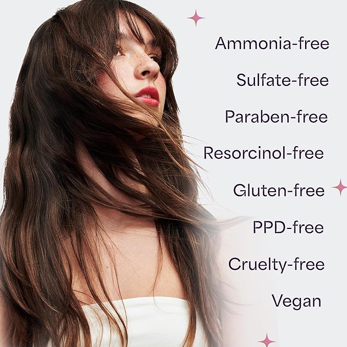 Hally Hair Color Cloud Hair Dye (Cola Coaster) - Demi-Permanent Foam Hair Color for Women & Men - Mess-Free & Long-Lasting Hair Dye Kit, Hair Coloring Products Wash Out in 4-6 Weeks, Vegan