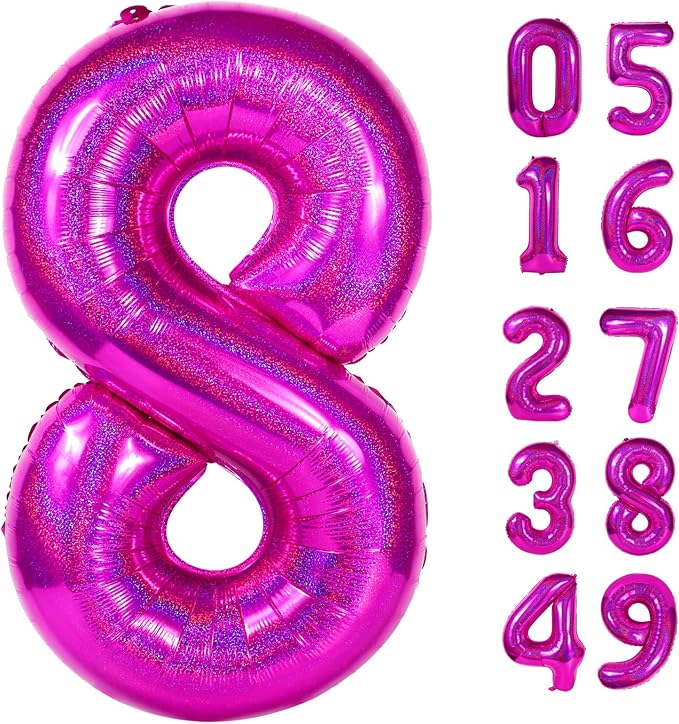 Laser Hot Pink 8 Balloon by IWERP