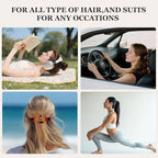 8 PCS Flat Hair Clips for Women French Matte Flat Claw Clips for Thick & Thin Hair No-Slip Hair Barrettes, Strong Hold Styling Accessories
