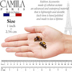 Camila Paris CP2608/2 French Hair Clip for Women, Set of 2 Small 1 inch Girls Hair Claw Clip Jaw Fashion Durable Styling Hair Accessories for Women, Ladies Strong Hold Grip Clamp, Made in France