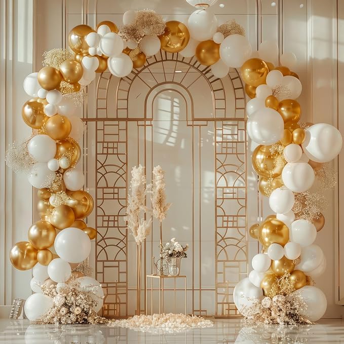 RUBFAC 135pcs Gold Balloons Different Sizes 18 12 10 5 Inch - Image 5