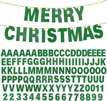 TaoBary 112 Pcs DIY Letter Kit Glitter Customizable Banner Letters Include 107 - Image 7
