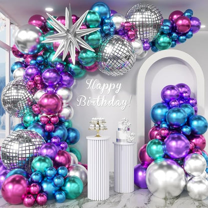 Disco Balloons Garland Arch Kit by Unknown