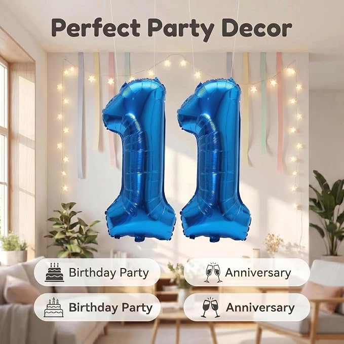 YPSelected 32 Inch Large Foil Helium Number Balloon Birthday Wedding Party 0-9 - Image 6
