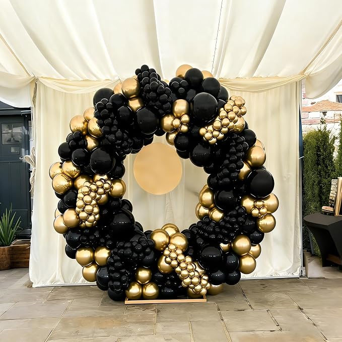Lukiituke Black and Gold Balloons - Image 8