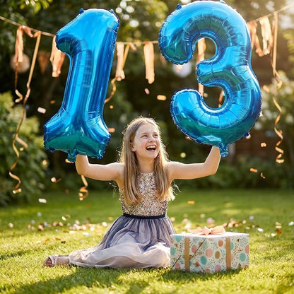 YPSelected 32 Inch Large Foil Helium Number Balloon Birthday Wedding Party 0-9 - Image 2