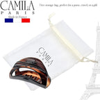 Camila Paris CP1562 French Hair Clip for Women with Thick or Long Curly Wavy Hair, Claw Clips Jaw, Durable Styling Big Claw Clip for Thick Hairs, Strong Hold No Slip Grip, Made in France