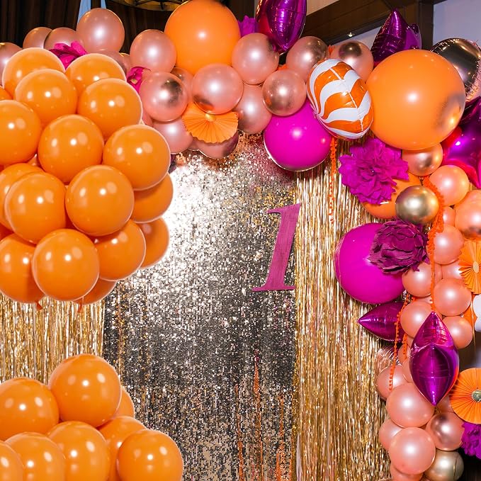 50pcs Orange Balloons, 12inch Helium Quality Orange Latex Balloon | Balloons - Image 4