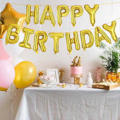 LIOZEOKUN Happy Birthday Balloon Letters 16 inch Mylar Foil Birthday Balloons - Image 6