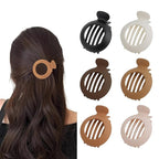 6Pcs Small Flat Hair Clips for Women Non Slip Flat Claw Clip No Crease Flat Hair Clips for Thin/Thick Hair Flat Hair Clamps for Women Girls Tiny Claw Clips for Hair