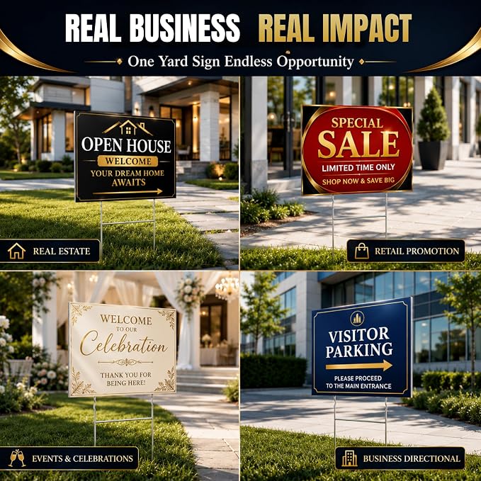 Custom Signs Outdoor by BCB Print 24x18, Personalized Signs, Printed in USA | - Image 6