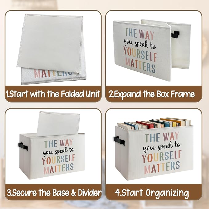 Inspirational Mental Health Classroom Storage Basket - Image 4