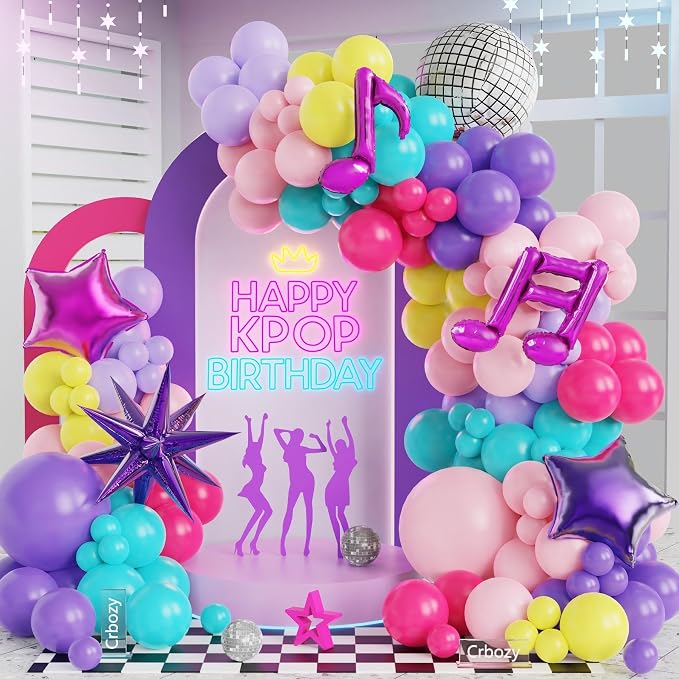 162Pcs Kpop Music Theme Party Decorations by Unknown
