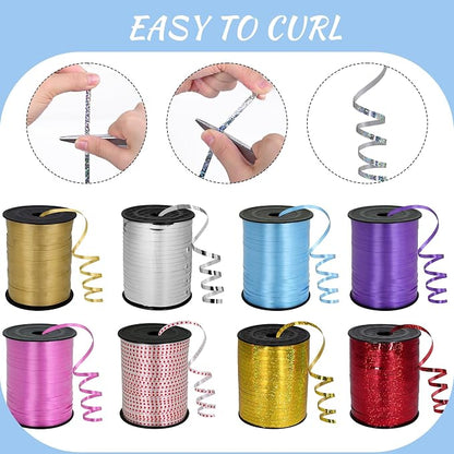 500 Yards Silver Shiny Metallic Curling Ribbon - Image 3