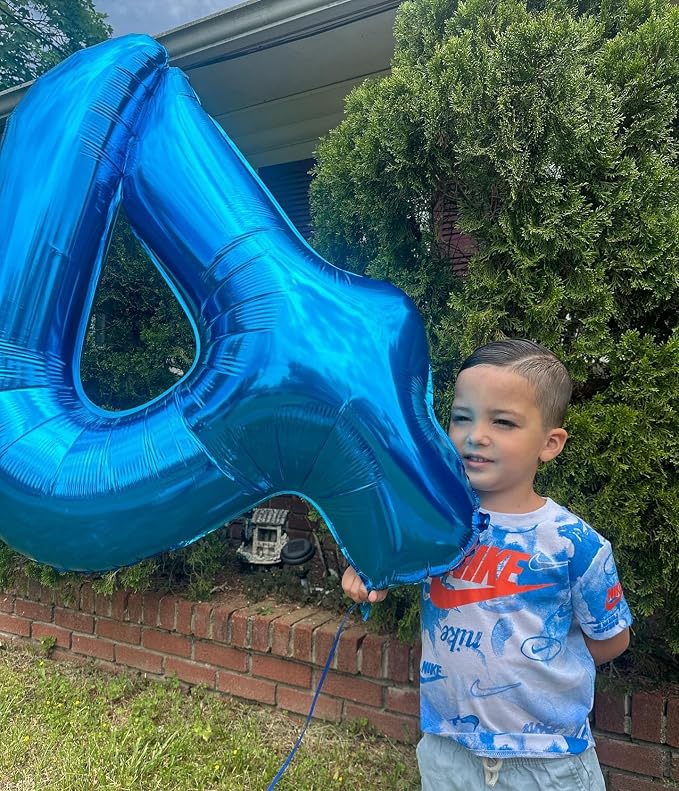 Navy Blue Number 10 Balloon 40 Inch - Image 3