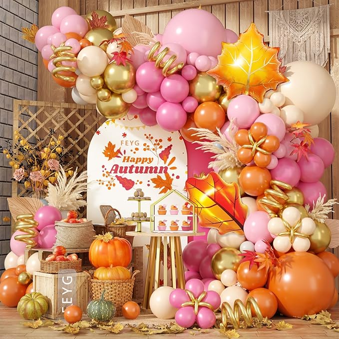 Fall Balloon Arch Kit, Thanksgiving Balloon Garland by FEYG