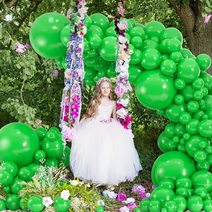 114pcs Green Balloons Kit - Image 4