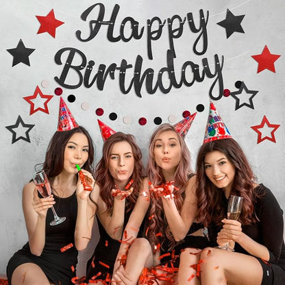 Pre-Strung Happy Birthday Banner, NO DIY Party Decor | Birthday Party Supplies - Image 7