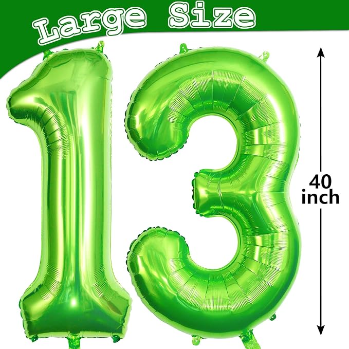 13 Balloon Numbers, Large 13 or 31 Foil Balloons, Big Number Balloon 40 Inch - Image 6