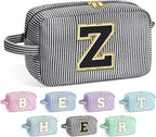 YOOLIFE Birthday Gifts for Mom, Mom Gifts from Daughter, Mother In Law Gifts, Mama Gift Idea, Personalized Gifts for Women, Initial Makeup Bag for Women Z