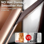 Flat Iron Hair Straightener with Floating Plates Get Shinier & Smoother Hair, 14 Adjustable Temp, Dual Voltage Digital Display 200℉-460℉