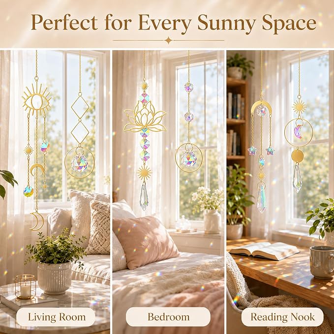 ilclviz Suncatcher Crystal Hanging Sun Catcher Prism - Image 6
