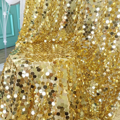 9FTx10FT Gold Sequin Backdrop Large, 1 Panel | Glitter Sparkle, Photography - Image 6