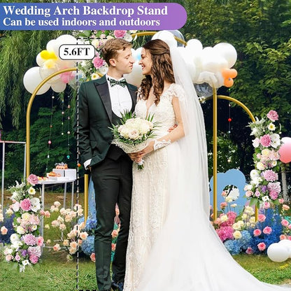 Hemmotop Metal Arch Backdrop Stand, 4FT | Easy to Assemble, Square Stable Base - Image 7