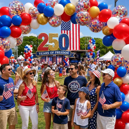 Red White and Blue Balloons Arch Kit, Independence Day, Graduation - Image 2