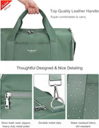Gym Bag for Women Girls with Shoe Compartment & Wet Pocket - Duffle Bag for Travel Sports Fitness Workout Athletic, 19"-Medium, Olive Green