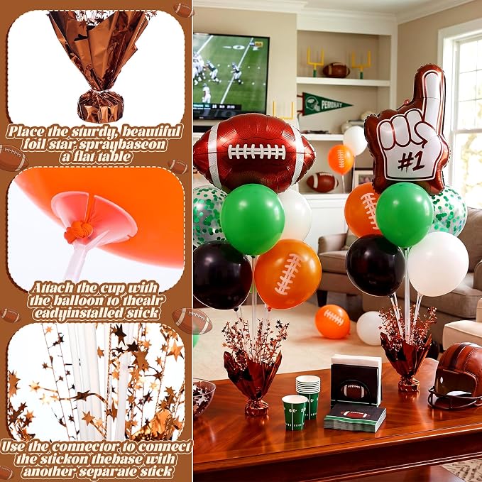 Civaner Football Party Balloons Stand Kit 6 Sets - Image 4