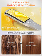 SHEGLAM Hair Straightener 1.5 inch Sleek Chic Wide Glide, 10 Million Negative Ion Flat Iron, 60s Quick Heating