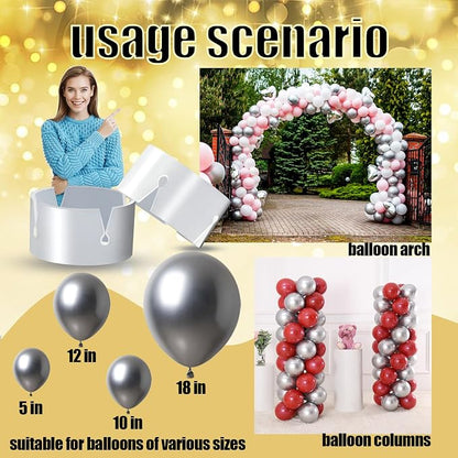 100pcs Ring Clips for Balloon Stand/Columns/Arches/Tower, Plastic Ties for Arch - Image 6