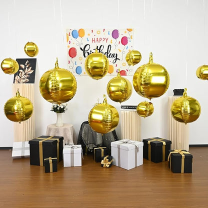 Gold Round Foil Balloons - Image 8