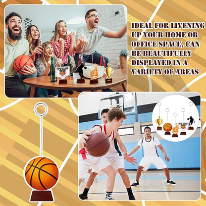 RattanView 5 Pcs Basketball Themed Party Decorations Photo Holders Balloon - Image 6