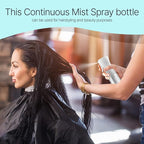 BeautifyBeauties Hair Spray Bottle – Ultra Fine Continuous Water Mister for Hairstyling, Cleaning, Plants, Misting & Skin Care (Clear, 6.8 Ounces)